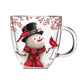 Annabel Snowman and Cardinal Coffee Mug