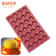 BAKER DEPOT silicone mold for chocolate baking dome cake pastry bakeware round candy pudding jelly soap form cake decoration DIY