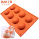 BAKER DEPOT silicone mold for chocolate baking dome cake pastry bakeware round candy pudding jelly soap form cake decoration DIY
