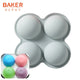 BAKER DEPOT silicone mold for chocolate baking dome cake pastry bakeware round candy pudding jelly soap form cake decoration DIY