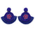 BTSETS Women Fashion Earrings Blue Fringe Dangle Earings Wedding Long Tassel Earings Fashion Jewelry Statement Ethnic
