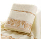 Beige Large Beach Towel Terry Hammam Towels Cloud Pattern Embroidered for Bath Shower Hotel 100% Cotton Soft Microfiber