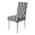 Black Color Floral Printing Chair Cover for Dining Room  Modern Banquet Party Elastic Stretch Seat Case housse de chaise