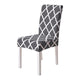 Black Color Floral Printing Chair Cover for Dining Room  Modern Banquet Party Elastic Stretch Seat Case housse de chaise