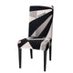 Black Color Floral Printing Chair Cover for Dining Room  Modern Banquet Party Elastic Stretch Seat Case housse de chaise