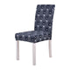 Black Color Floral Printing Chair Cover for Dining Room  Modern Banquet Party Elastic Stretch Seat Case housse de chaise