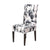 Black Color Floral Printing Chair Cover for Dining Room  Modern Banquet Party Elastic Stretch Seat Case housse de chaise