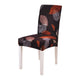 Black Color Floral Printing Chair Cover for Dining Room  Modern Banquet Party Elastic Stretch Seat Case housse de chaise