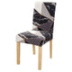 Black Color Floral Printing Chair Cover for Dining Room  Modern Banquet Party Elastic Stretch Seat Case housse de chaise