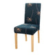 Black Color Floral Printing Chair Cover for Dining Room  Modern Banquet Party Elastic Stretch Seat Case housse de chaise