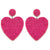 Blue Heart Beaded Earrings For Women Statement Bridal Wedding Drop Dangle Earrings Fashion Jewelry Party Gifts Oorbellen