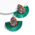 Bohemian Beaded Tassel Earrings for Women Green Big Statement Earrings Female 2019 Wedding Fringe Hanging Earings Jewelry