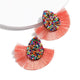 Bohemian Beaded Tassel Earrings for Women Green Big Statement Earrings Female 2019 Wedding Fringe Hanging Earings Jewelry
