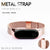 Bracelet Mi Band 4 3 Strap Metal Screwless Stainless Steel Wrist Strap For Xiaomi Mi Band 4 3 Strap Miband 4 3 Wristbands Belt