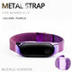 Bracelet Mi Band 4 3 Strap Metal Screwless Stainless Steel Wrist Strap For Xiaomi Mi Band 4 3 Strap Miband 4 3 Wristbands Belt