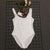 Bride Gold Print One Piece High Cut Swimwear Bathing Suit
