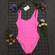 Bride Gold Print One Piece High Cut Swimwear Bathing Suit