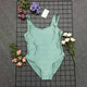 Bride Gold Print One Piece High Cut Swimwear Bathing Suit