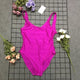Bride Gold Print One Piece High Cut Swimwear Bathing Suit