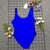 Bride Gold Print One Piece High Cut Swimwear Bathing Suit