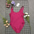 Bride Gold Print One Piece High Cut Swimwear Bathing Suit