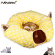 Cat Play toy Tunnel Funny Pet Tunnel Foldable Bulk Small Pet Toys Portable Rabbit Pet Tunnel Cat Beds House and Sleep with Ball