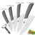 Ceramic Knives Kitchen knives 3 4 5 6 inch Chef knife Cook Set+peeler white zirconia blade Multi-color Handle High Quality