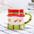 Christmas Ceramic Tea Mugs 350 Ml Funny Travel Coffee Mug Cute Tumbler Santa Claus Snowman Penguin Elk Girls Boys Friends Gifts