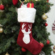 Christmas Gift Socks Christmas Stocking with Hanging Rope Xmas Tree Decor Stockings Pendant Sock Ornaments Kids Candy Bag Gift