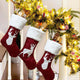 Christmas Gift Socks Christmas Stocking with Hanging Rope Xmas Tree Decor Stockings Pendant Sock Ornaments Kids Candy Bag Gift