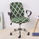 Computer Chair Cover Spandex Printed  Office Chair Cover 2 Pieces Set for Chair Back and Base