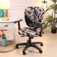 Computer Chair Cover Spandex Printed  Office Chair Cover 2 Pieces Set for Chair Back and Base