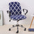Computer Chair Cover Spandex Printed  Office Chair Cover 2 Pieces Set for Chair Back and Base