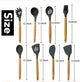 Cooking tool sets  Non-toxic cooking baking kitchen tools utensils silicone shovel spoon scraper brush spade whisk turner