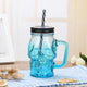 Creative Skull Gradient Cup Multicolor Transparent Vodka Wine Glass Whiskey Covered Juice  Straw Drink Cup Bar Tool Water Cup