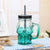 Creative Skull Gradient Cup Multicolor Transparent Vodka Wine Glass Whiskey Covered Juice  Straw Drink Cup Bar Tool Water Cup