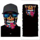 Cycling Motorcycle Head Scarf Neck Warmer Skull Face Mask Ski Balaclava Headband Mask Scary Halloween Face Shield Outdoor