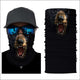 Cycling Motorcycle Head Scarf Neck Warmer Skull Face Mask Ski Balaclava Headband Mask Scary Halloween Face Shield Outdoor