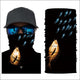 Cycling Motorcycle Head Scarf Neck Warmer Skull Face Mask Ski Balaclava Headband Mask Scary Halloween Face Shield Outdoor