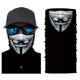 Cycling Motorcycle Head Scarf Neck Warmer Skull Face Mask Ski Balaclava Headband Mask Scary Halloween Face Shield Outdoor