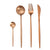 Dinnerware Set 304 Stainless Steel Cutlery Set Steak Knife Fork Set Coffee Spoon Teaspoon Flatware Tableware Kitchen Silverware