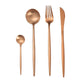 Dinnerware Set 304 Stainless Steel Cutlery Set Steak Knife Fork Set Coffee Spoon Teaspoon Flatware Tableware Kitchen Silverware