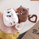 Earphone Case For AirPods Case Cartoon Bear Silicone Cover for Apple Air pods 2 Cute Earbuds Bag for Earpods Cases Accessoires
