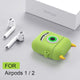 Earphone Case For AirPods Case Silicone Cute Love Anime Protective Cover For Apple Air pods 2 Headphone Earburd Case Ring Strap
