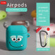Earphone Case For AirPods Case Silicone Cute Love Anime Protective Cover For Apple Air pods 2 Headphone Earburd Case Ring Strap