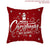 Cotton Linen Merry Christmas Cover Cushion Christmas Decor