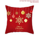 Cotton Linen Merry Christmas Cover Cushion Christmas Decor