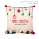 Cotton Linen Merry Christmas Cover Cushion Christmas Decor