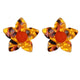 Fashion Big Flower Stud Earrings Wedding Oorbellen Bohemian Earrings For Women Tortoiseshell Acrylic Earings Jewelry Gift