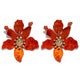 Fashion Big Stud Earrings For Women Wedding Party Bohemian Acrylic White Flower Earrings Statement Boho Jewelry Gifts